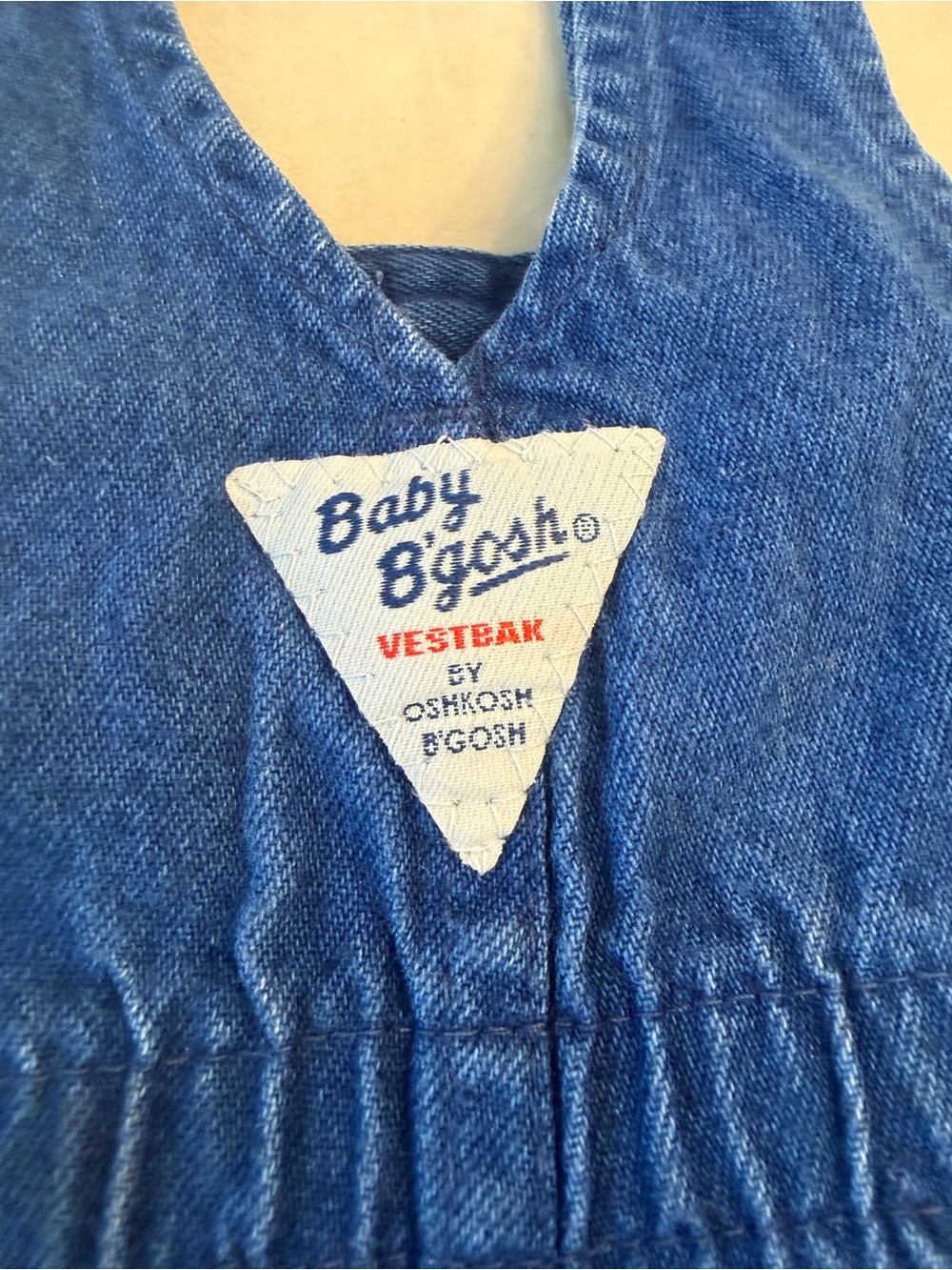Vintage! OshKosh B’Gosh Denim Baby Overalls with Airplane Trim, sz 6-9months - Picture 9 of 12